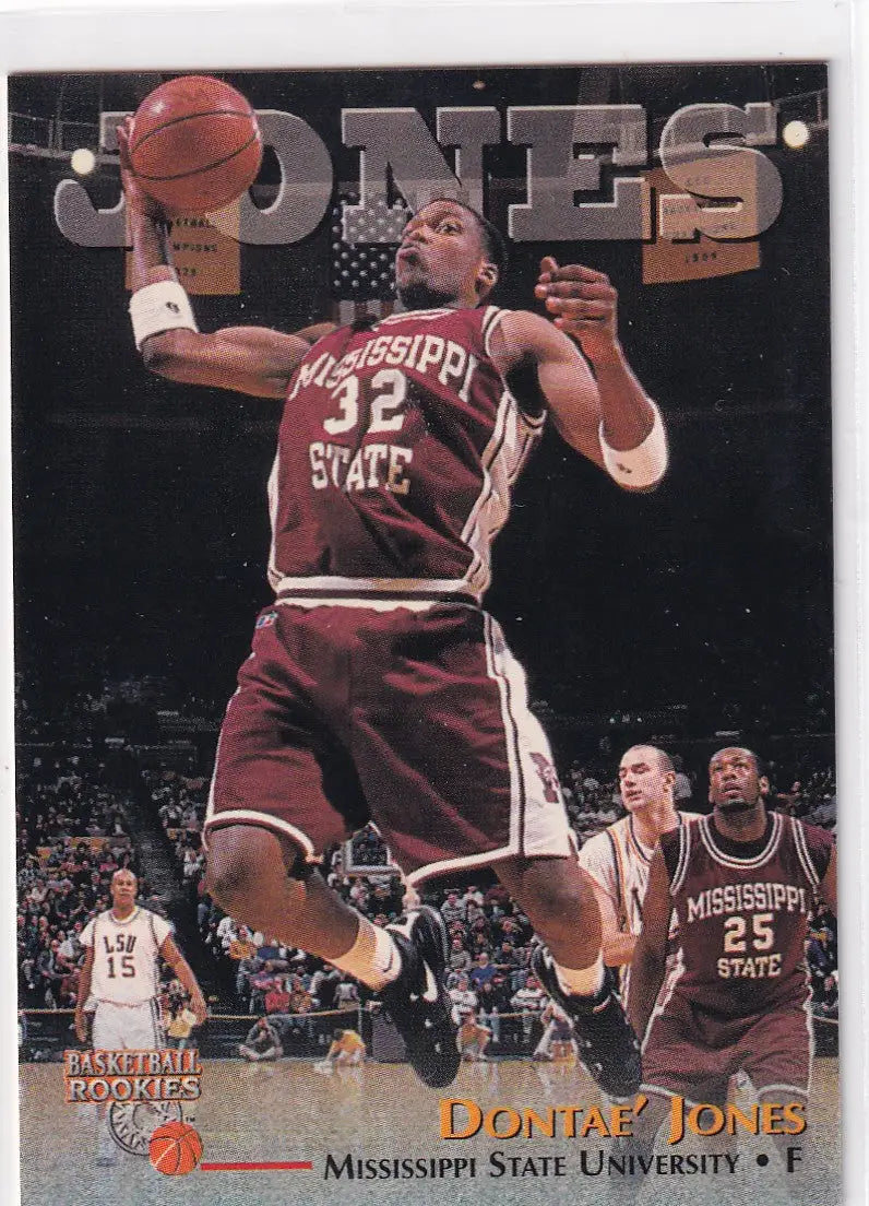 1996 SCORE #25 DONTAE JONES- MISISSIPPI STATE - Football Card Single