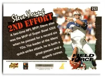 1996 Score #252 Steve Young Field Force - Football Card Single