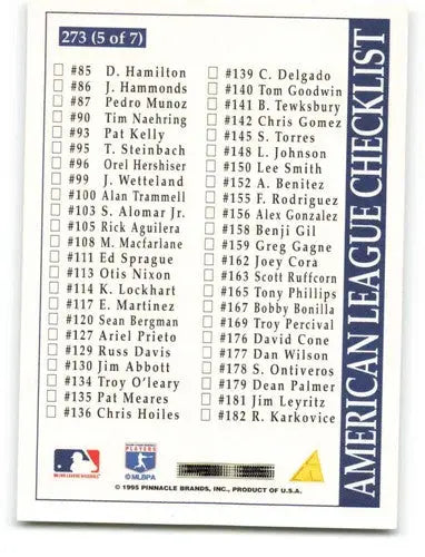 1996 Score #273 Ken Griffey Jr. NM Near Mint Mariners CL ID:83552 - Baseball Card Single