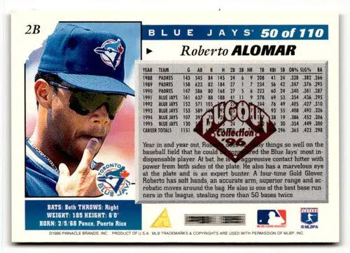 Roberto Alomar Toronto baseball card from 1996 Score #50 Toronto Blue Jays collectible