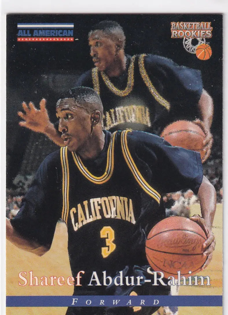 1996 SCORE #87 SHAREEF ABDUR RAHIM ALL AMERICAN- MEMPHIS GRIZZLIES - Basketball Card Single