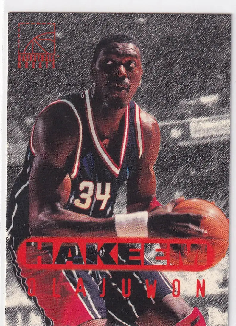 1996 SCORE #92 HAKEEM OLAJUWON- HOUSTON ROCKETS