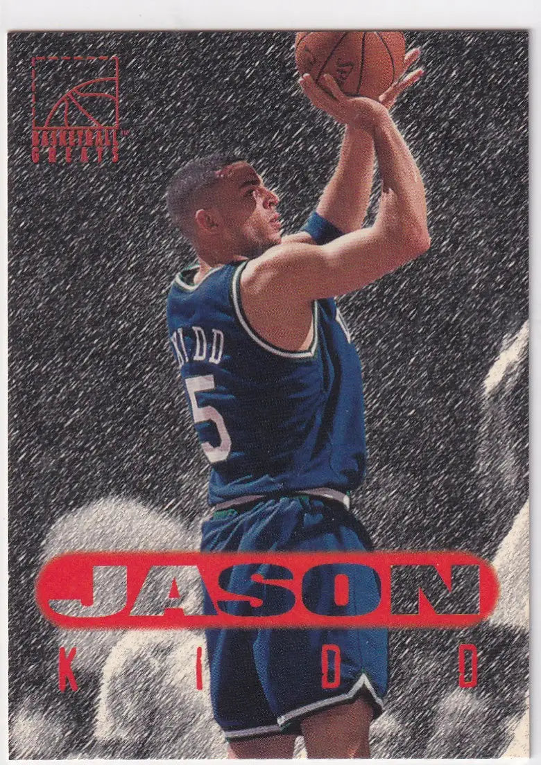 1996 SCORE #95 JASON KIDD- DALLAS MAVERICKS - Basketball Card Single