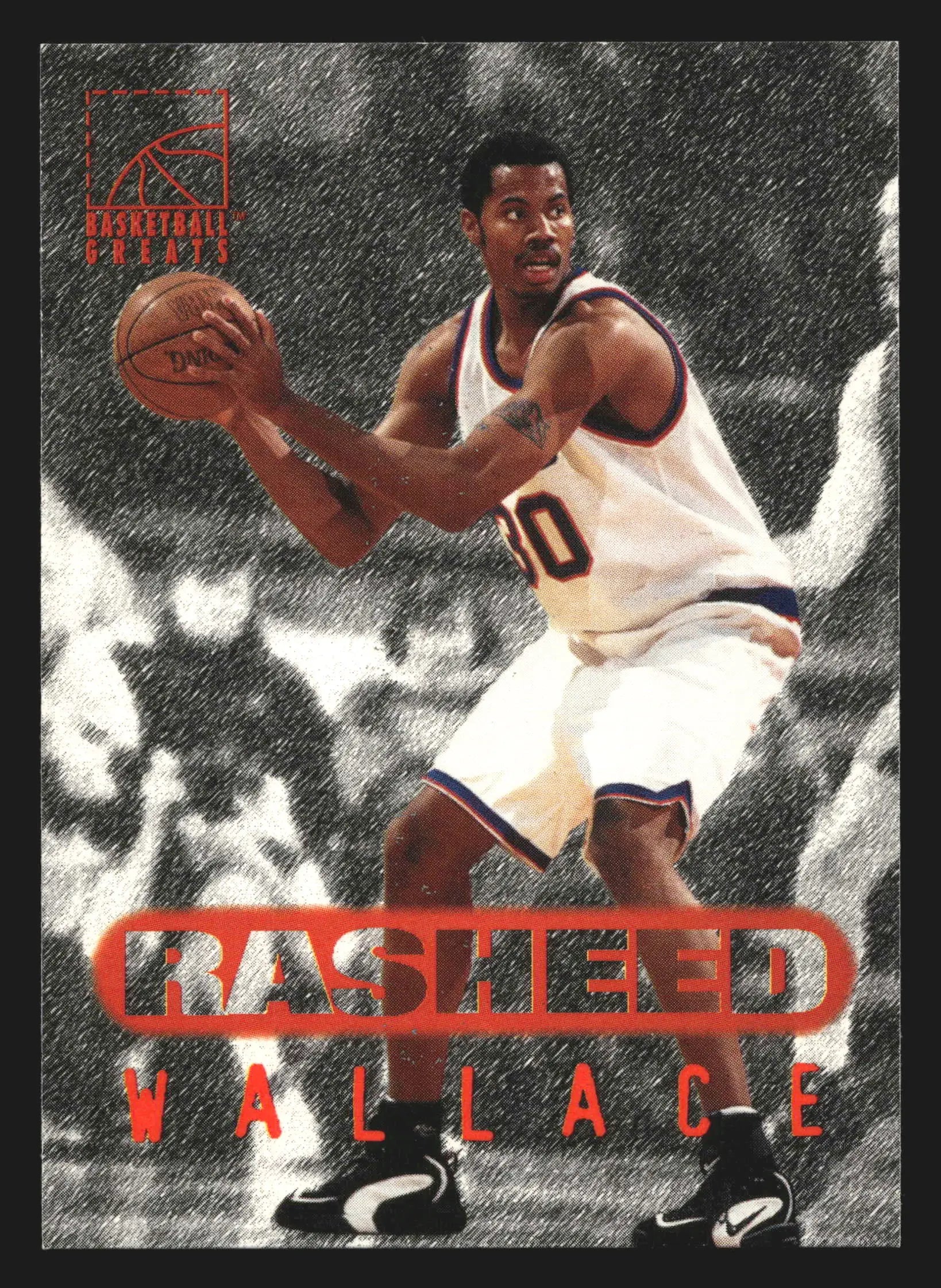 1996 Score Board Rasheed Wallace #99 RC Bullets - Basketball Card Single