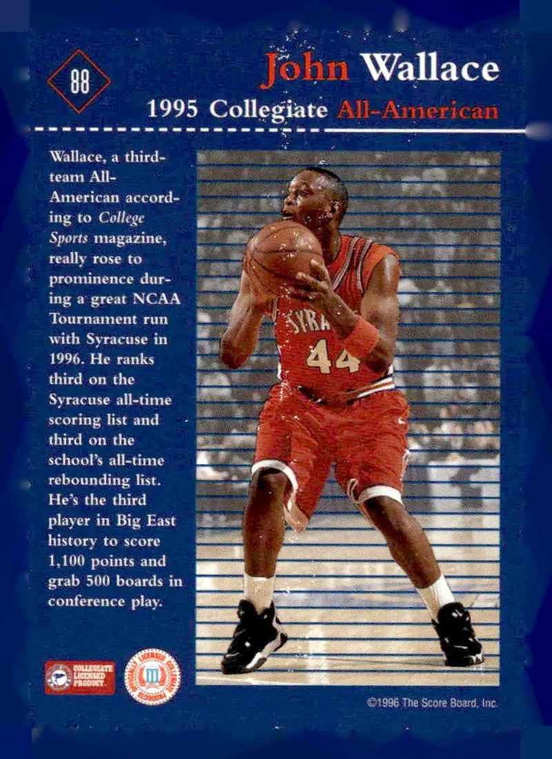 1996 Score Board Rookies #88 John Wallace - Basketball Card Single