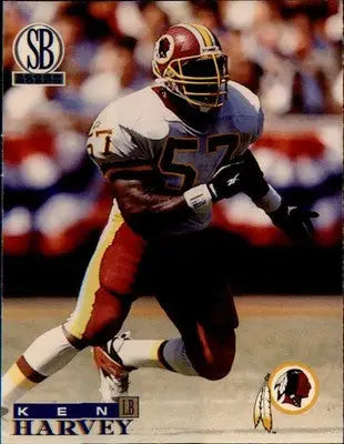 1996 Score Board Washington Redskins #WR7 Ken Harvey - Football Card Single