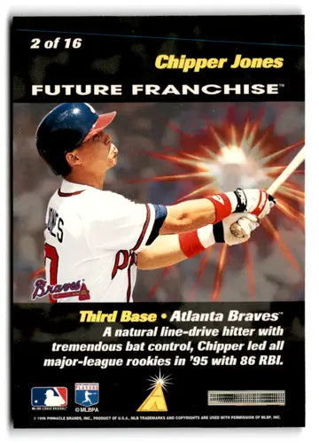 1996 Score Future Franchise #2 Chipper Jones NM-MT Braves ID:76778 - Baseball Card Single