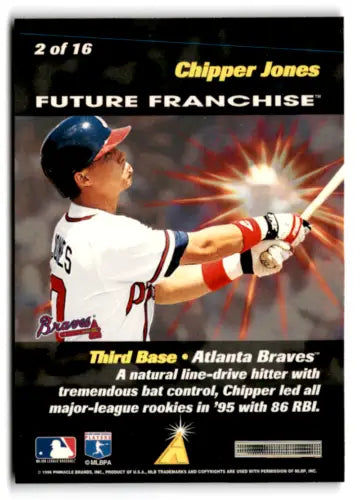 Chipper Jones baseball card from Score Future Franchise series 1996 NM-MT Braves