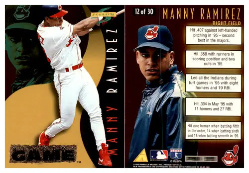 1996 Score Numbers Game #12 Manny Ramirez NM-MT Indians ID:45354 - Baseball Card Single