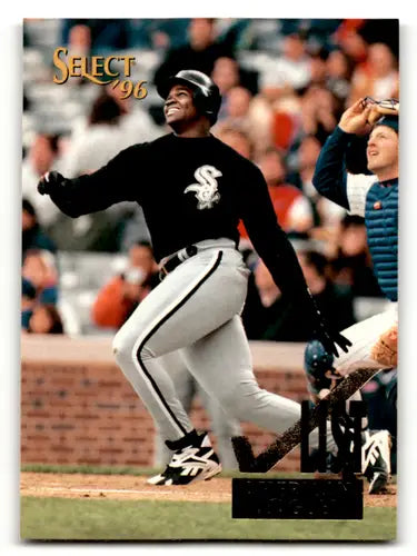 Original gloss baseball card featuring Frank Thomas from 1996 Select Simply Sandoval
