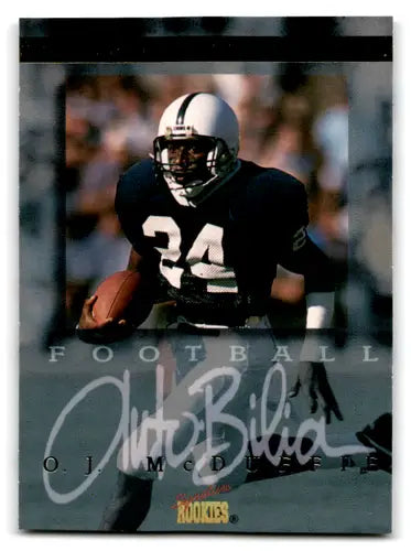 1996 Signature Rookies Autobilia #12 O.J. McDuffie NM-MT Dolphins ID:82014 - Football Card Single