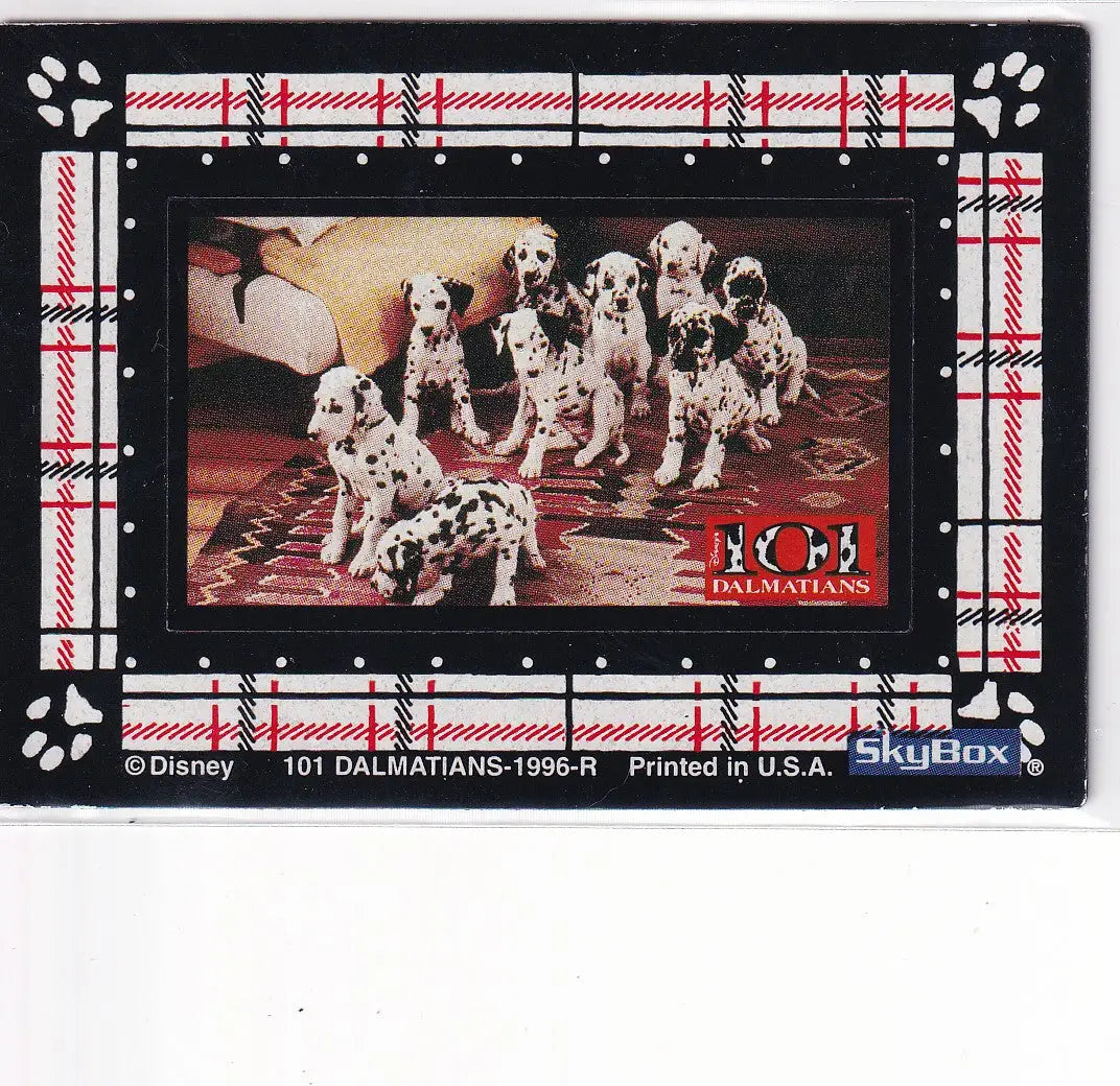 1996 SKYBOX 101 DALMATIANS MAGNET #2 BLACK- DISNEY - Non-Sports Card Single