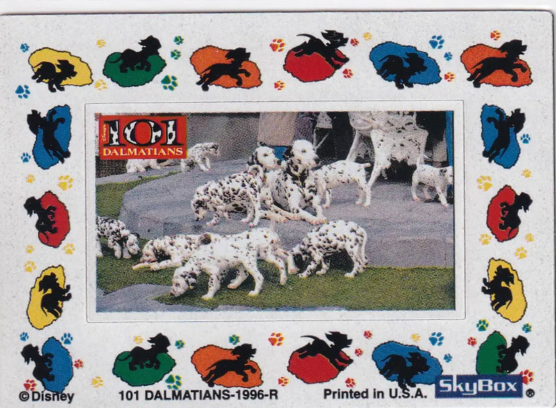 1996 SKYBOX 101 DALMATIANS MAGNET WHITE #1- DISNEY - Non-Sports Card Single
