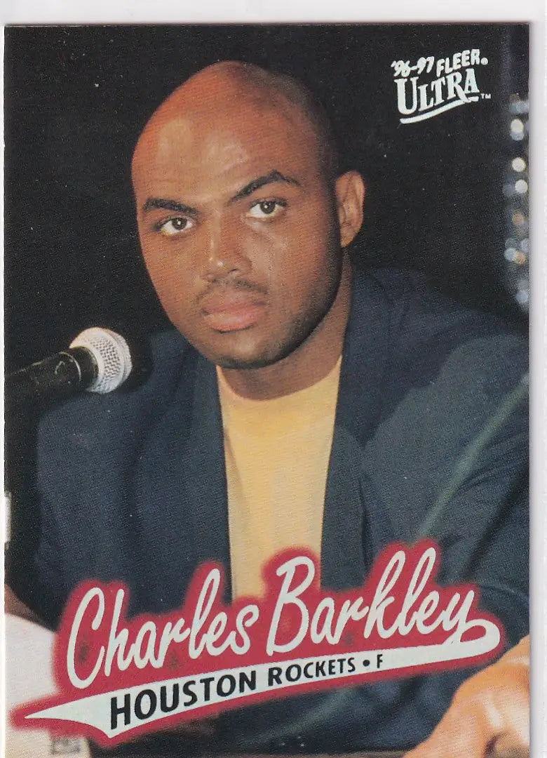 1996 SKYBOX #39 CHARLES BARKLEY- HOUSTON ROCKETS - Basketball Card Single