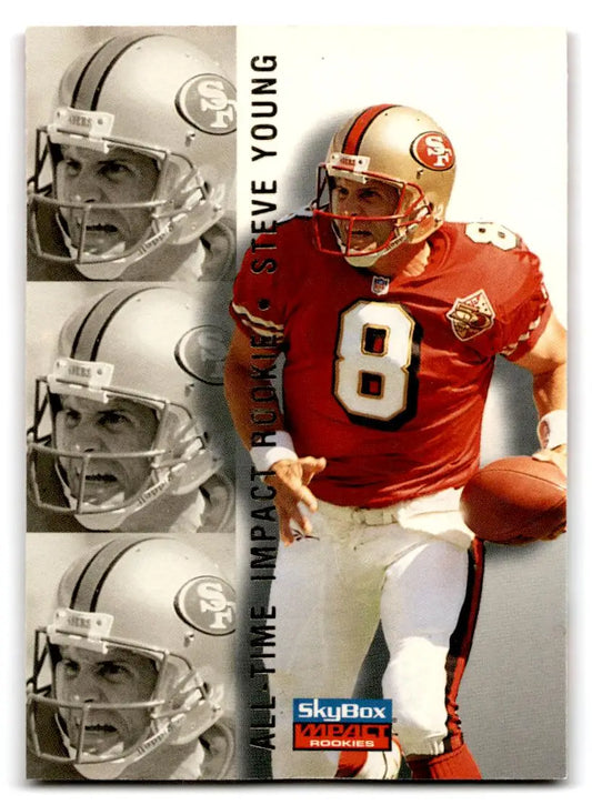 1996 SkyBox Impact Rookies #118 Steve Young - Football Card Single