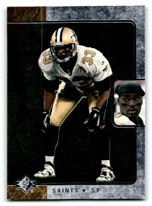 1996 SP #130 Tyrone Hughes - Football Card Single