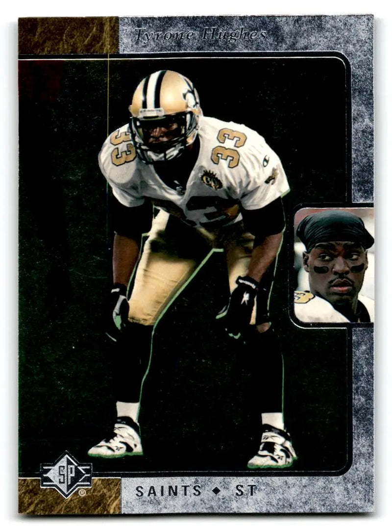 1996 SP #130 Tyrone Hughes - Football Card Single