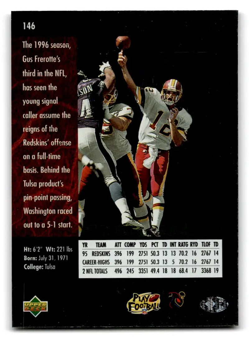 1996 SP #146 Gus Frerotte - Football Card Single