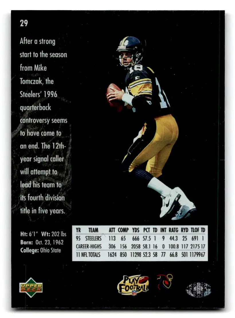 1996 SP #29 Mike Tomczak - Football Card Single