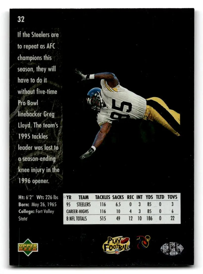 1996 SP #32 Greg Lloyd - Football Card Single