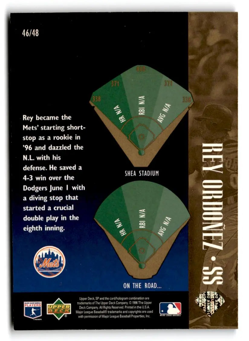 1996 SP #46 Rey Ordonez Special FX - Baseball Card Single