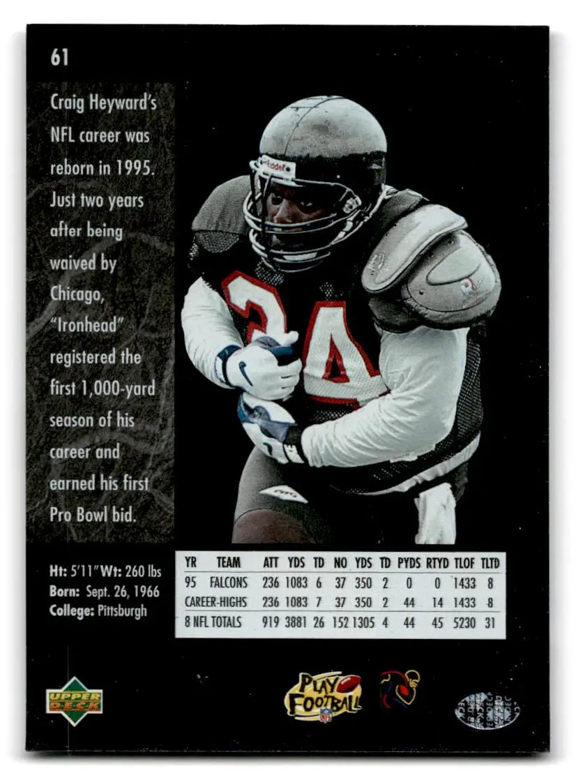 1996 SP #61 Craig Heyward - Football Card Single
