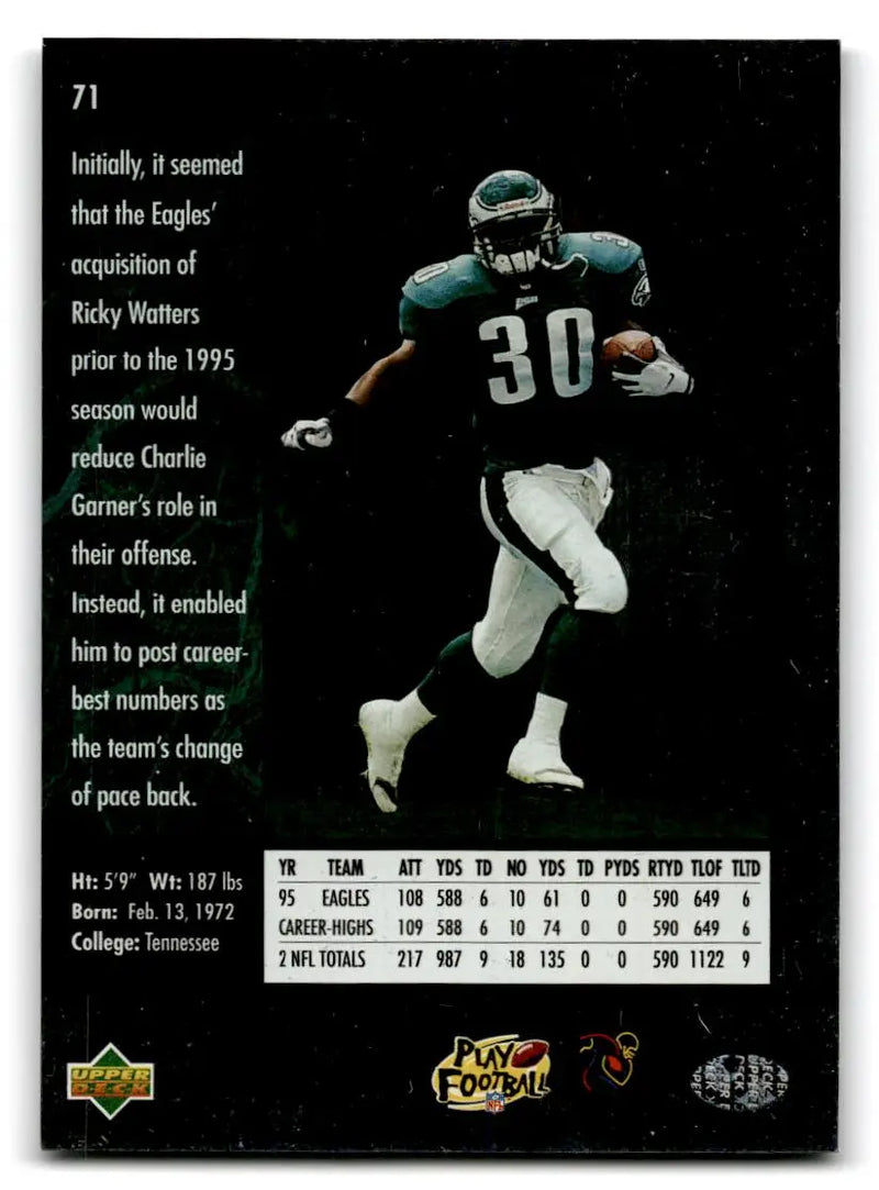 1996 SP #71 Charlie Garner - Football Card Single