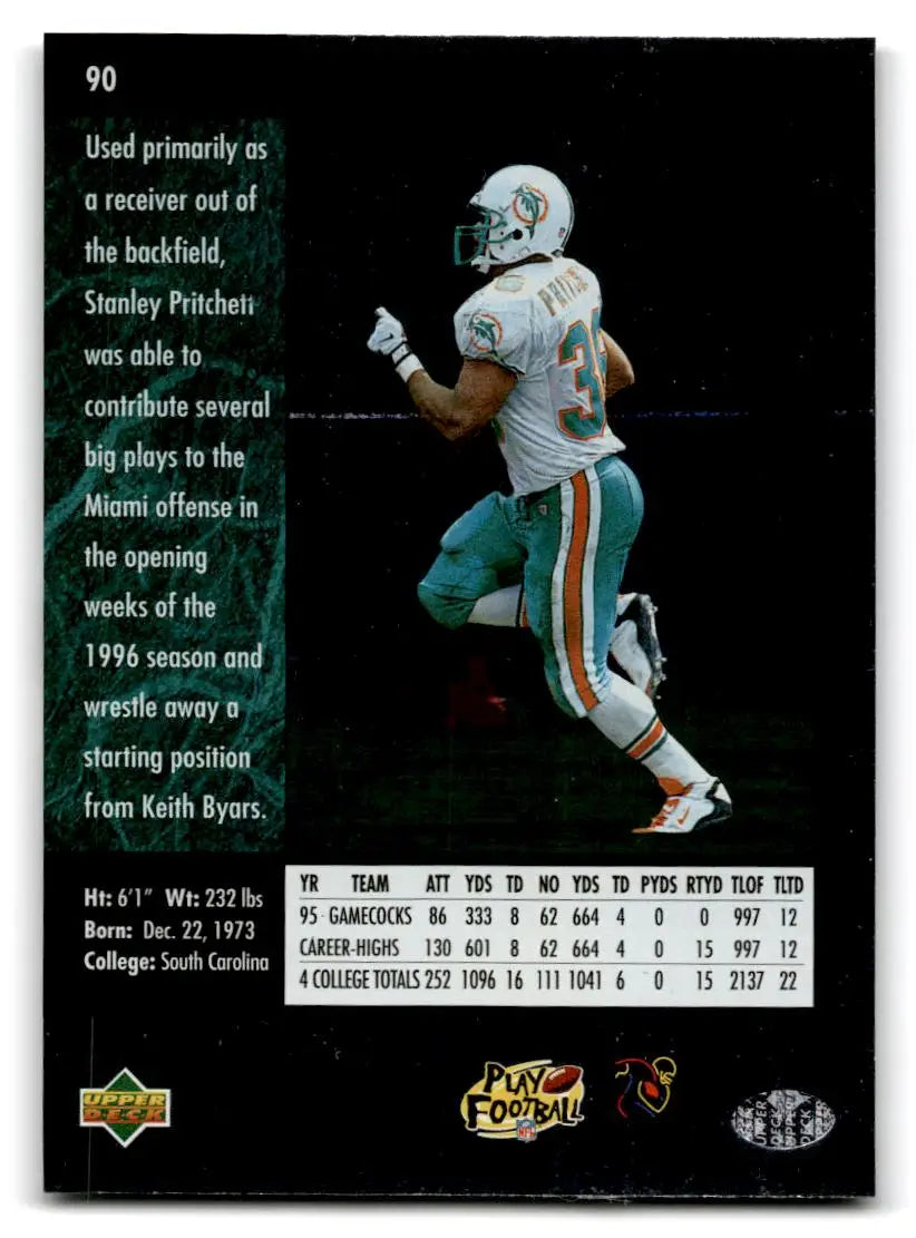 1996 SP #90 Stanley Pritchett - Football Card Single