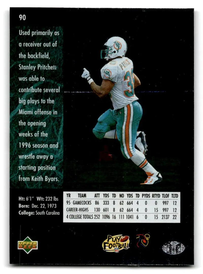 1996 SP #90 Stanley Pritchett - Football Card Single