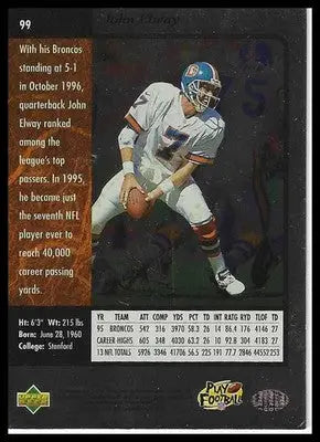 1996 SP #99 John Elway