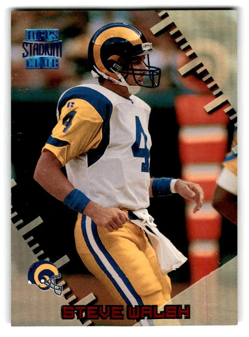 1996 Stadium Club #329 Steve Walsh - Football Card Single