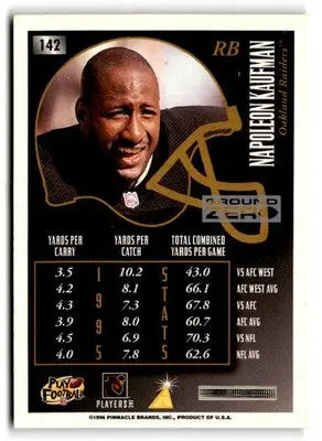 1996 Summit #142 Napoleon Kaufman Ground Zero - Football Card Single