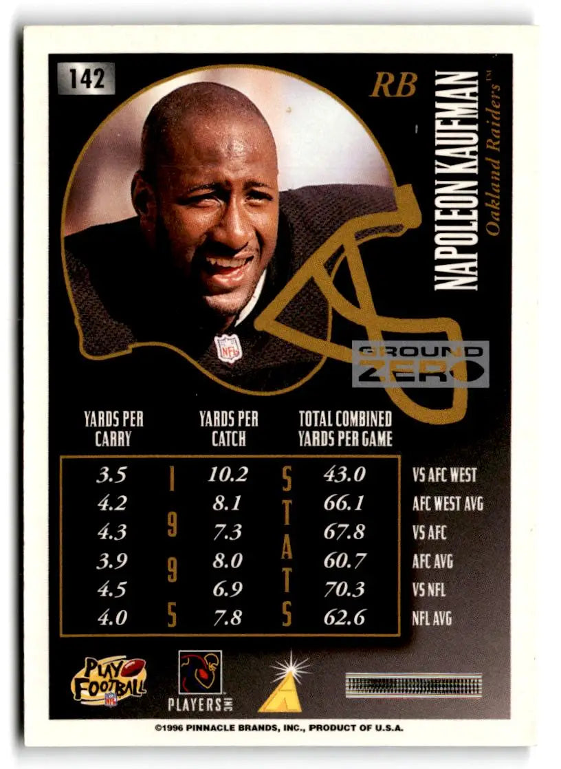 1996 Summit #142 Napoleon Kaufman Ground Zero - Football Card Single