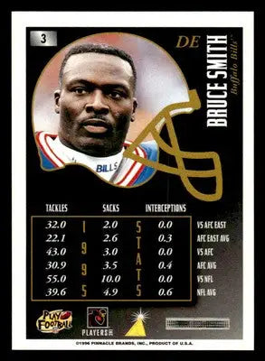 1996 Summit Premium Stock #3 Bruce Smith - Football Card Single