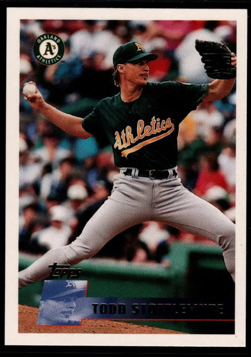 1996 Topps #114 Todd Stottlemyre NM-MT Oakland Athletics Baseball Card - Baseball Card Single