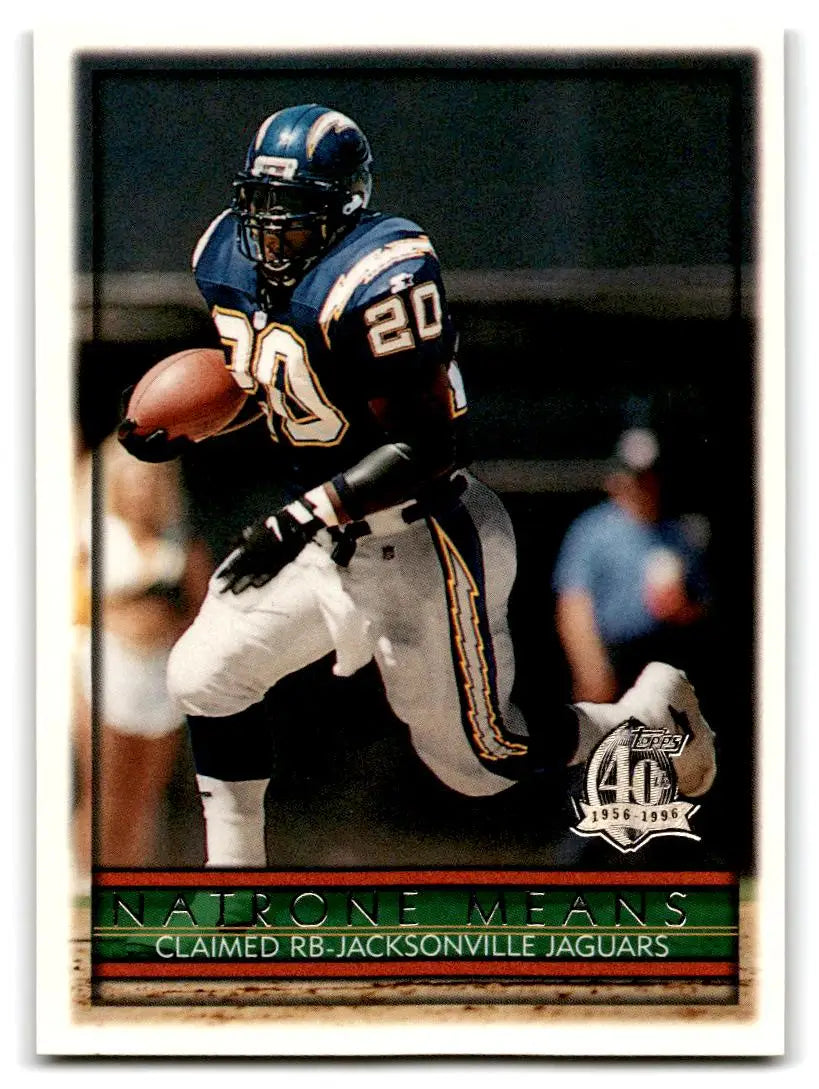 1996 Topps #117 Natrone Means - Football Card Single