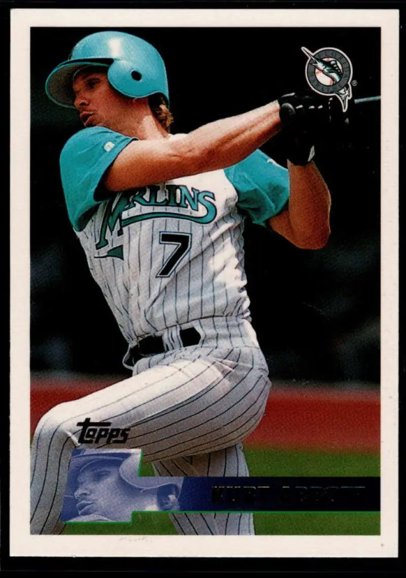 1996 Topps #118 Kurt Abbott NM-MT Florida Marlins Baseball Card - Baseball Card Single