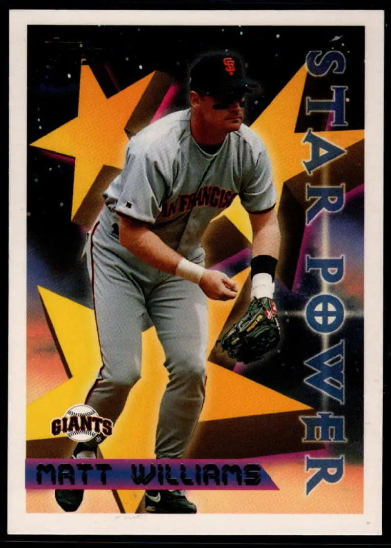 1996 Topps #12 Matt Williams NM-MT San Francisco Giants Baseball Card - Baseball Card Single