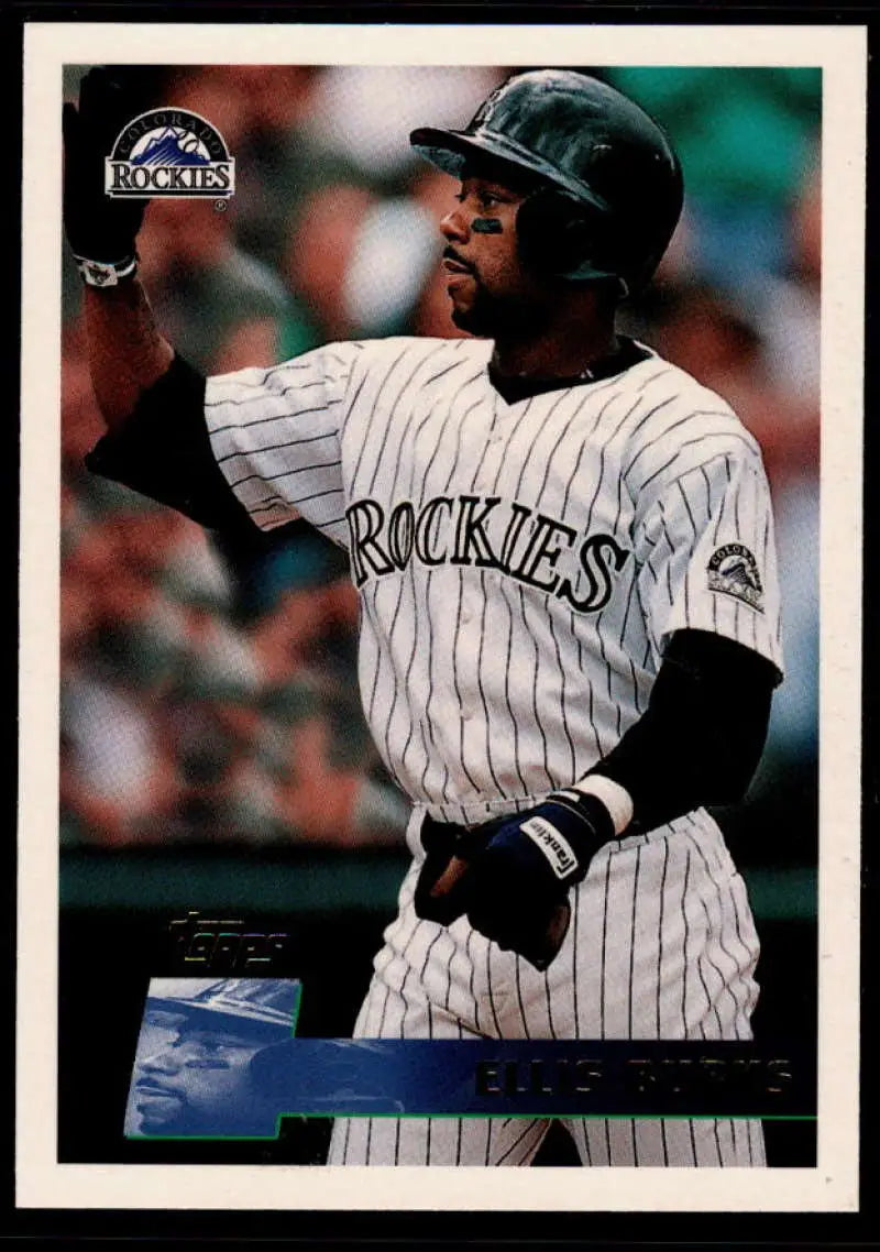 1996 Topps #123 Ellis Burks NM-MT Colorado Rockies Baseball Card - Baseball Card Single