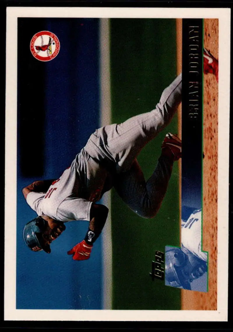 1996 Topps #126 Brian Jordan NM-MT St. Louis Cardinals Baseball Card - Baseball Card Single