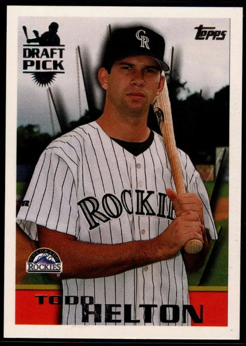1996 Topps #13 Todd Helton NM-MT Colorado Rockies Baseball Card - Baseball Card Single