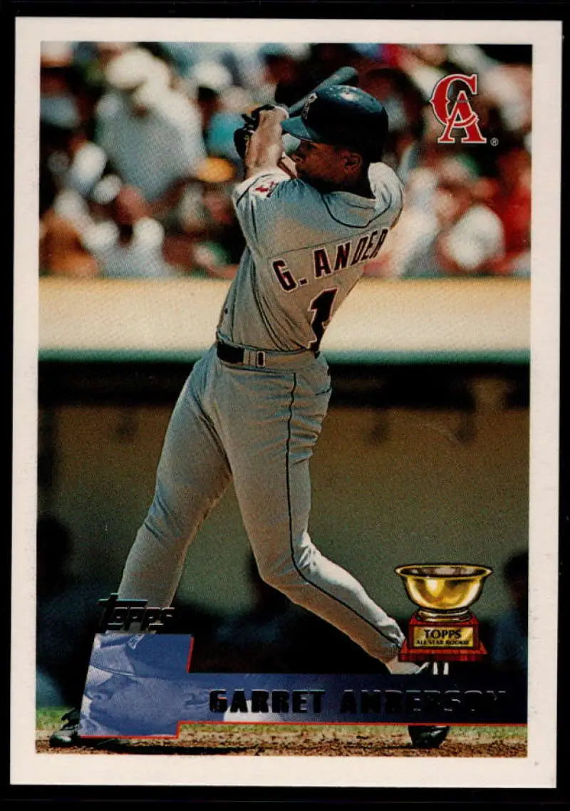 1996 Topps #132 Garret Anderson NM-MT California Angels Baseball Card - Baseball Card Single