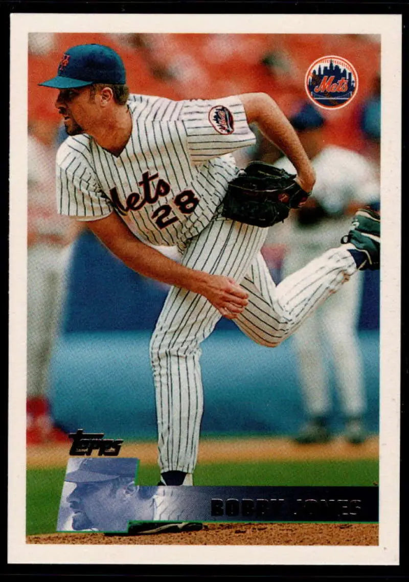 1996 Topps #133 Bobby Jones NM-MT New York Mets Baseball Card - Baseball Card Single
