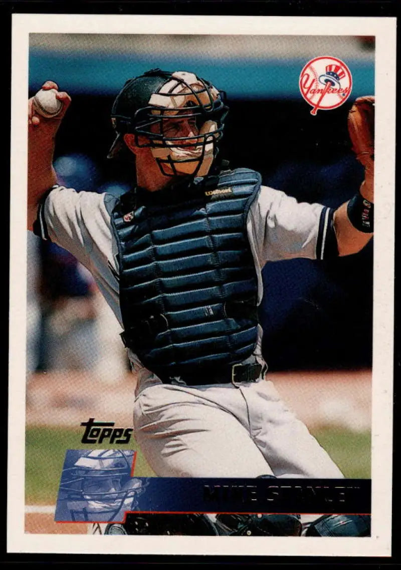 1996 Topps #135 Mike Stanley NM-MT New York Yankees Baseball Card - Baseball Card Single
