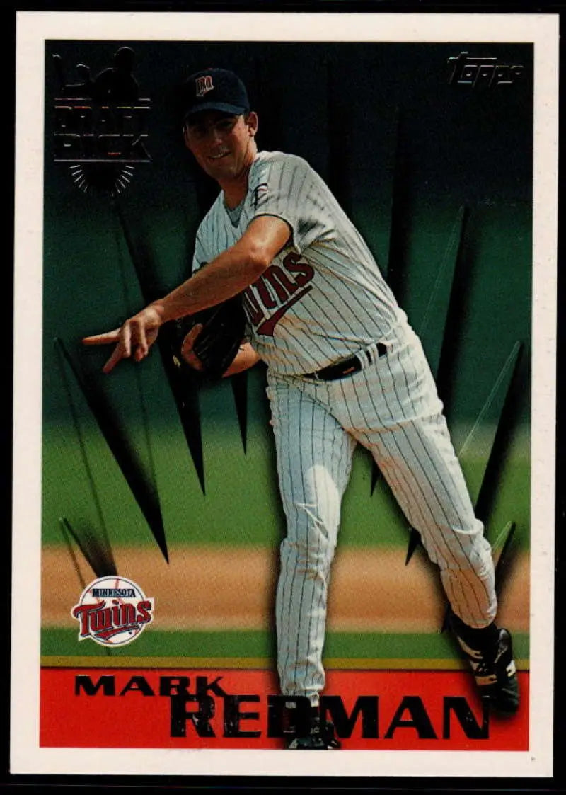 1996 Topps #14 Mark Redman NM-MT Minnesota Twins Baseball Card - Baseball Card Single