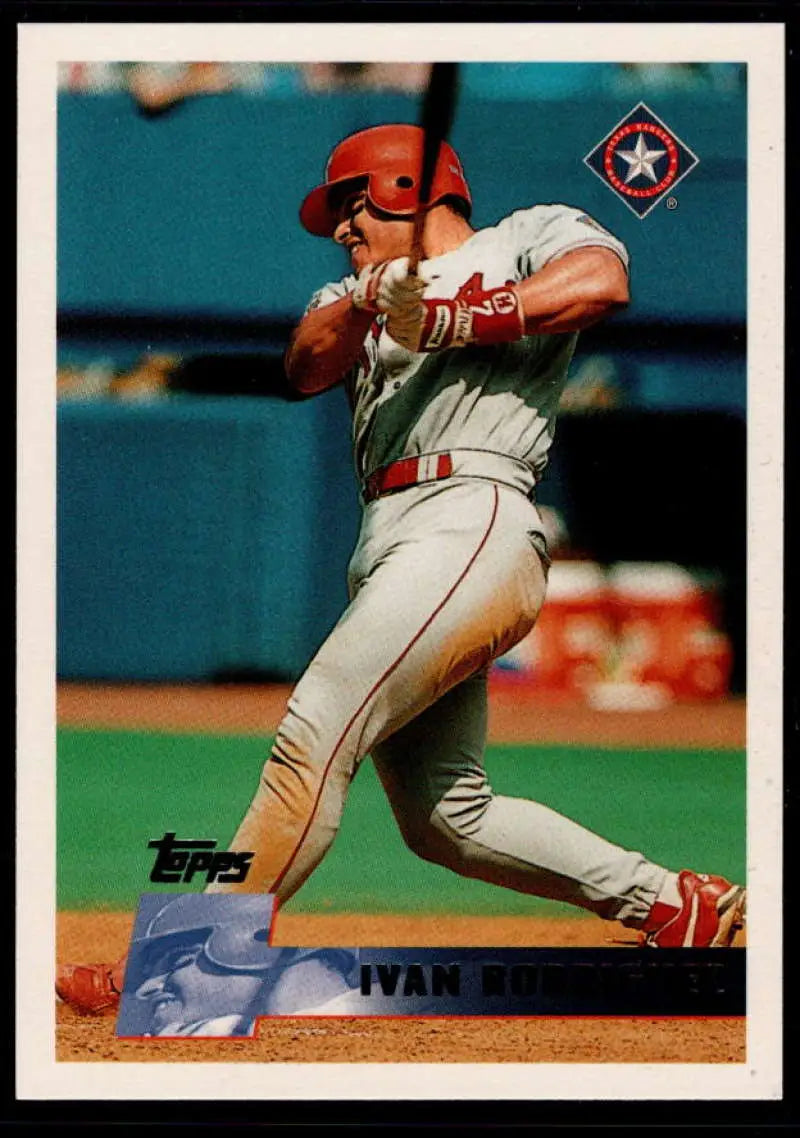 1996 Topps #140 Ivan Rodriguez NM-MT Texas Rangers Baseball Card - Baseball Card Single