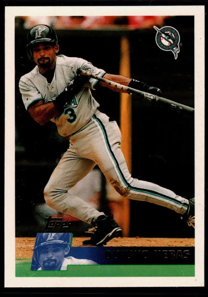 1996 Topps #141 Quilvio Veras NM-MT Florida Marlins Baseball Card - Baseball Card Single