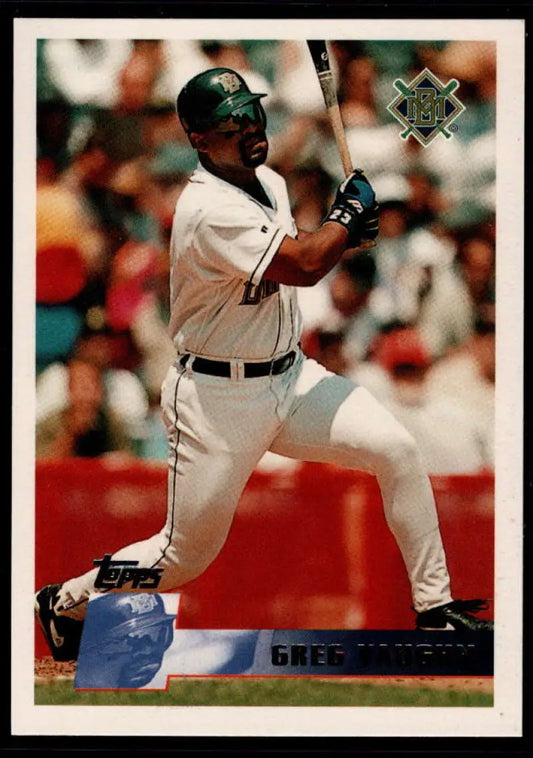1996 Topps #147 Greg Vaughn NM-MT Milwaukee Brewers Baseball Card - Baseball Card Single