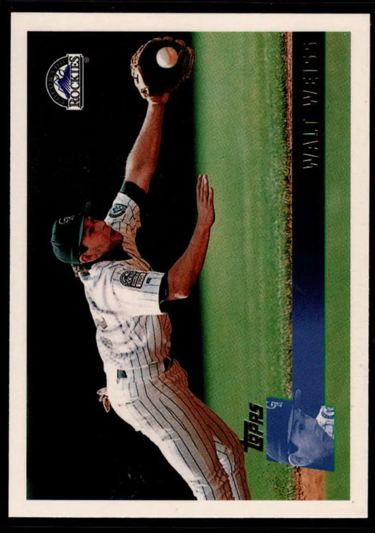 1996 Topps #149 Walt Weiss NM-MT Colorado Rockies Baseball Card - Baseball Card Single