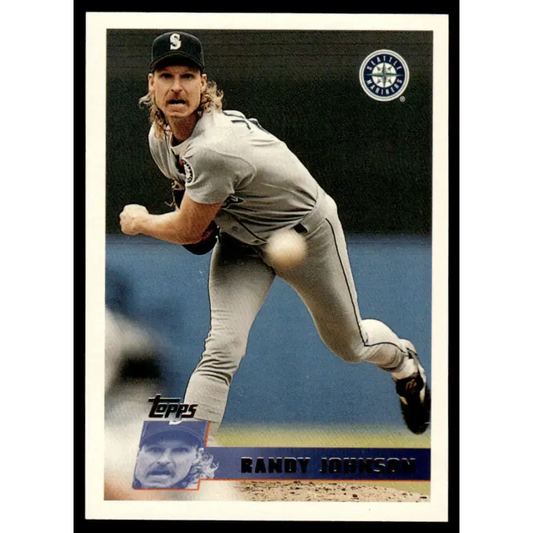 1996 Topps #150 Randy Johnson EX/NM Seattle Mariners Baseball Card - Baseball Card Single